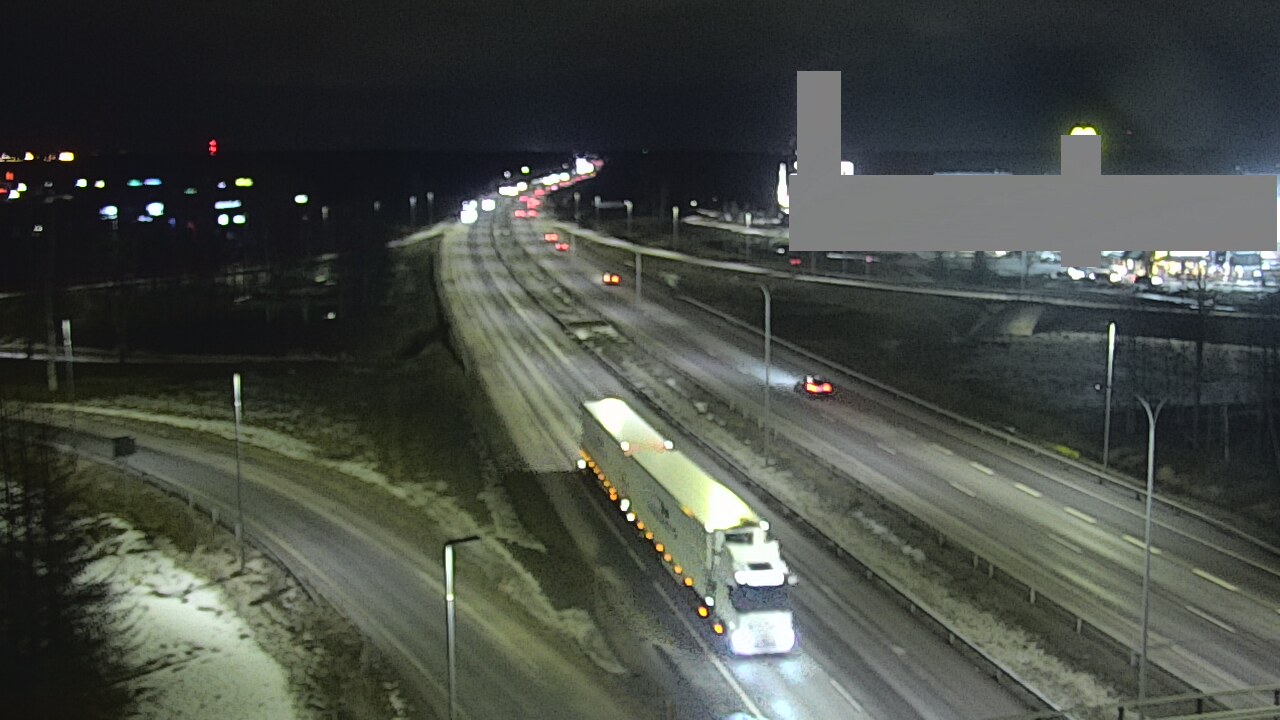 Weather Camera Image Road 4 Oulu, Kaakkuri, Oulu, Pohjois-Pohjanmaa