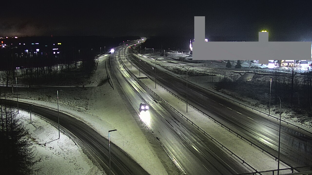 Weather Camera Image Väg 4 Uleåborg, Kaakkuri, Oulu, Pohjois-Pohjanmaa