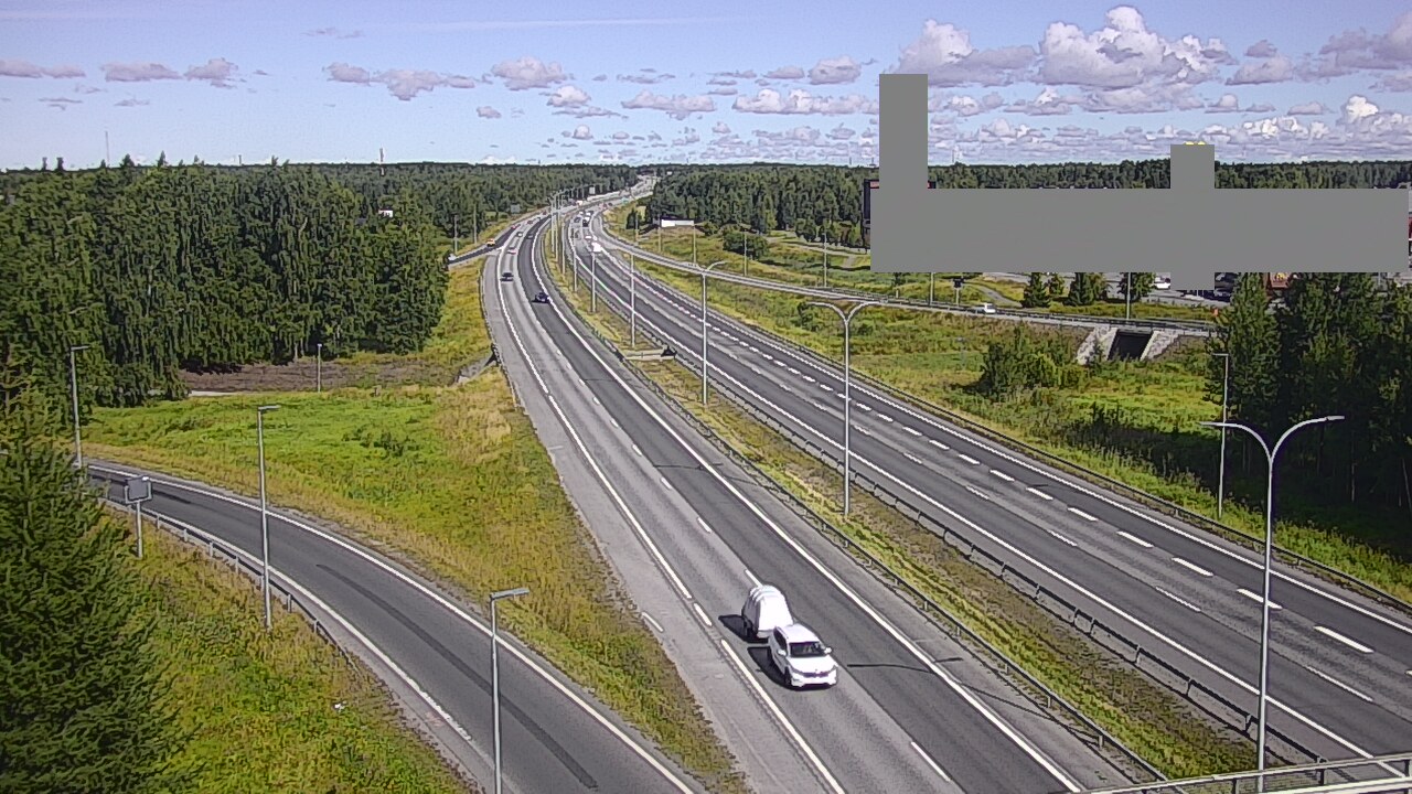 Weather Camera Image Road 4 Oulu, Kaakkuri, Oulu, Pohjois-Pohjanmaa