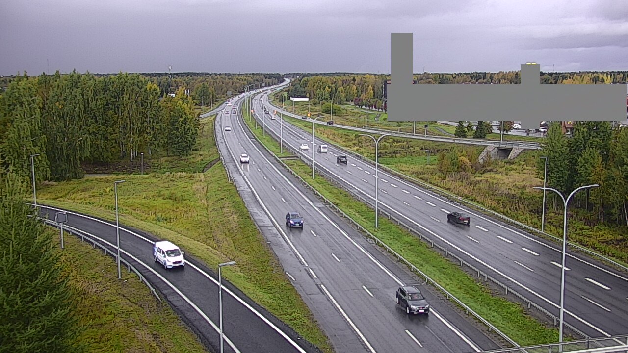 Weather Camera Image Väg 4 Uleåborg, Kaakkuri, Oulu, Pohjois-Pohjanmaa