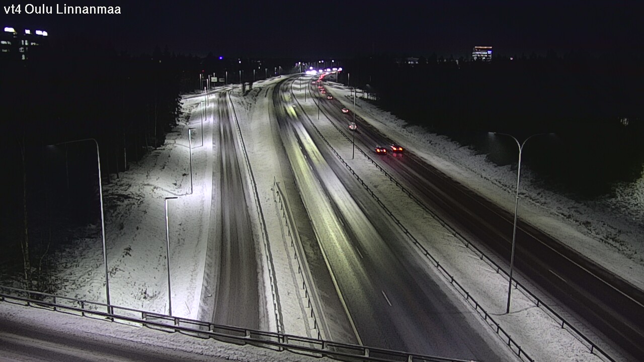 Weather Camera Image Väg 4 Uleåborg, Linnanmaa, Oulu, Pohjois-Pohjanmaa