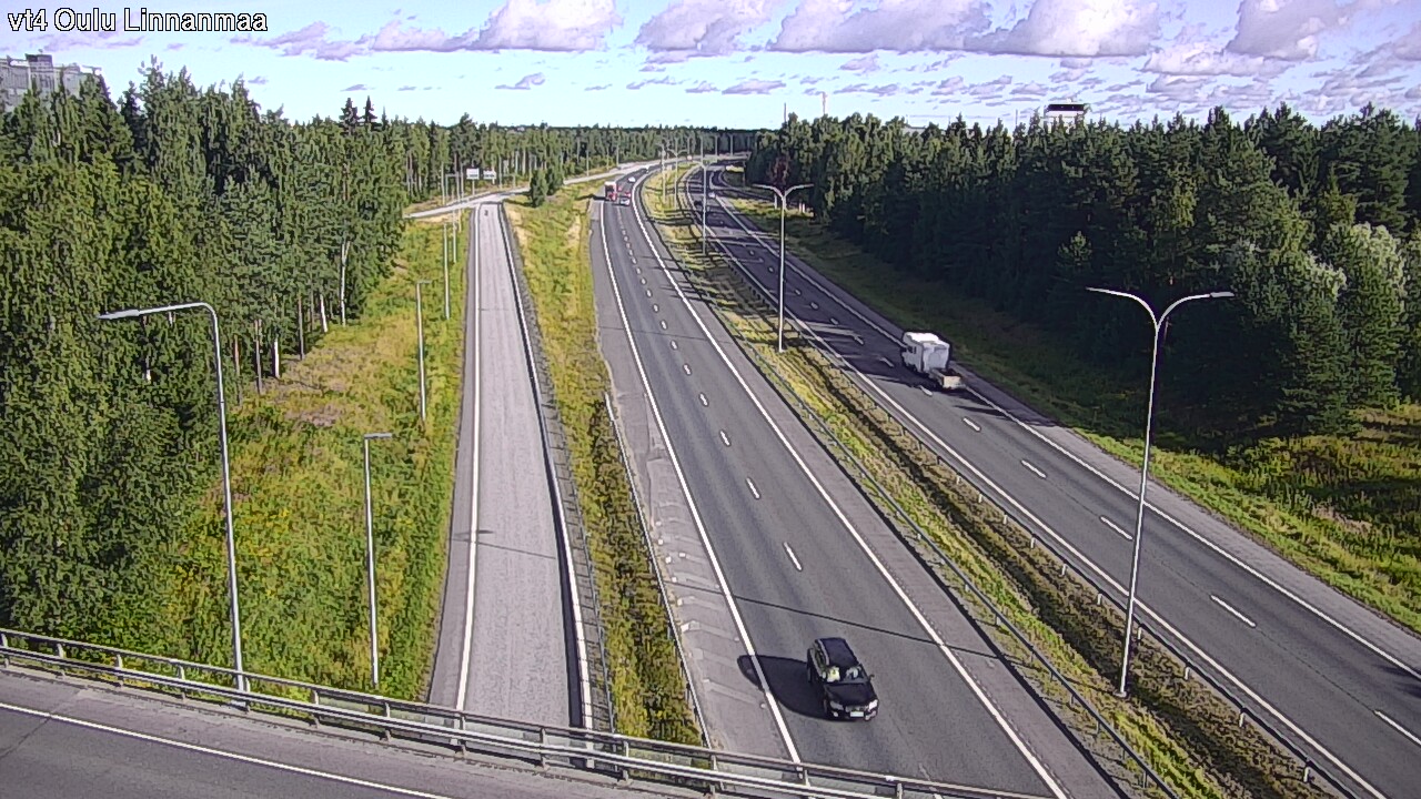 Weather Camera Image Väg 4 Uleåborg, Linnanmaa, Oulu, Pohjois-Pohjanmaa