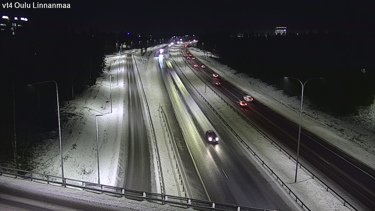 Weather Camera Image Väg 4 Uleåborg, Linnanmaa, Oulu, Pohjois-Pohjanmaa
