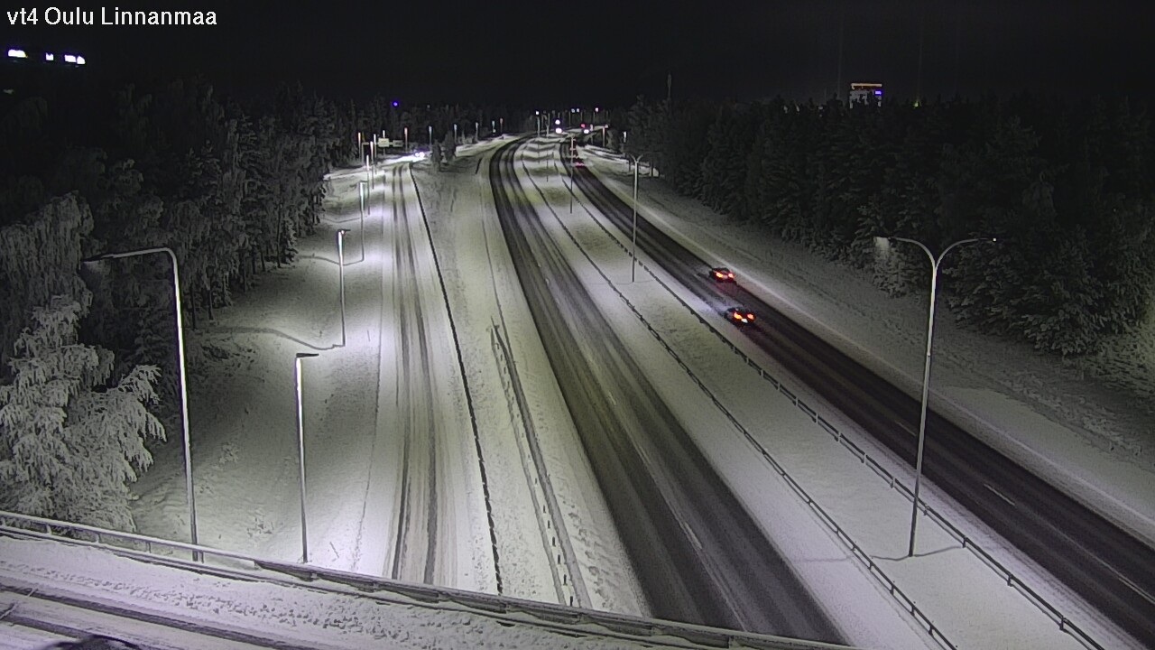 Weather Camera Image Väg 4 Uleåborg, Linnanmaa, Oulu, Pohjois-Pohjanmaa