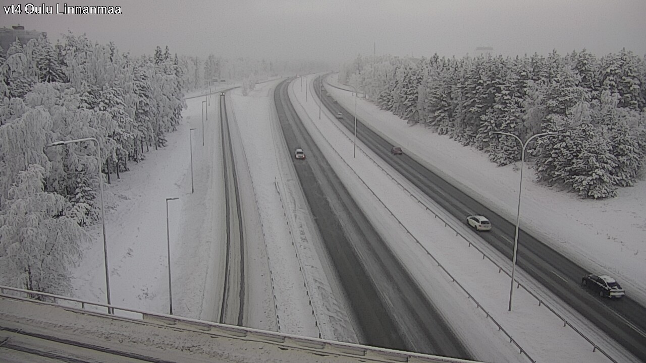 Weather Camera Image Väg 4 Uleåborg, Linnanmaa, Oulu, Pohjois-Pohjanmaa