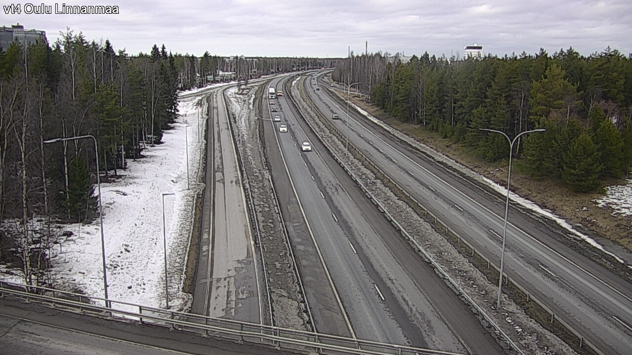 Weather Camera Image Road 4 Oulu, Linnanmaa, Oulu, Pohjois-Pohjanmaa