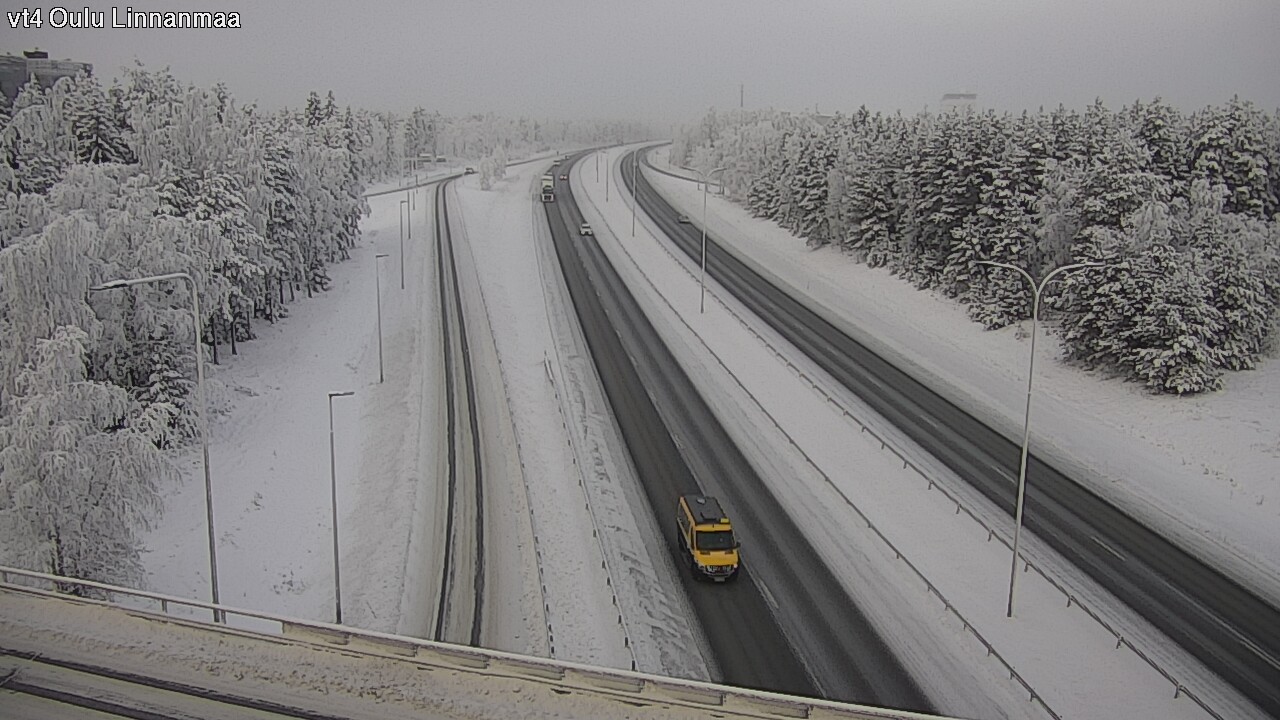 Weather Camera Image Väg 4 Uleåborg, Linnanmaa, Oulu, Pohjois-Pohjanmaa