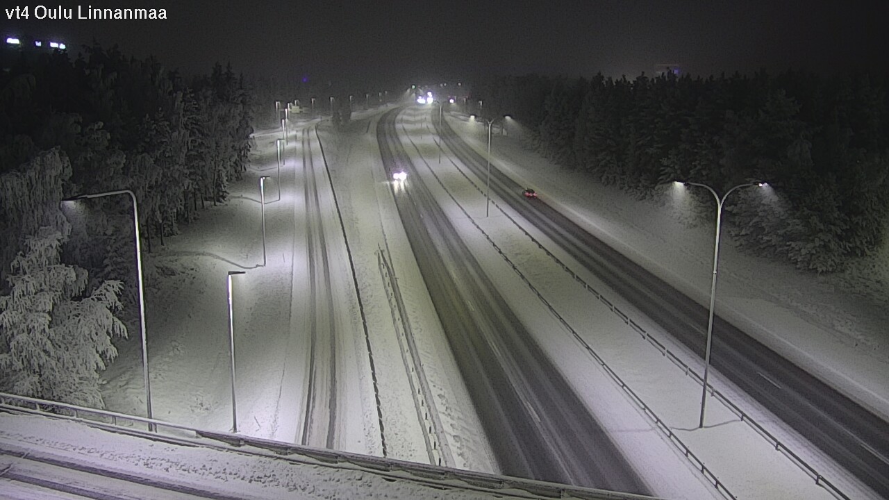 Weather Camera Image Väg 4 Uleåborg, Linnanmaa, Oulu, Pohjois-Pohjanmaa