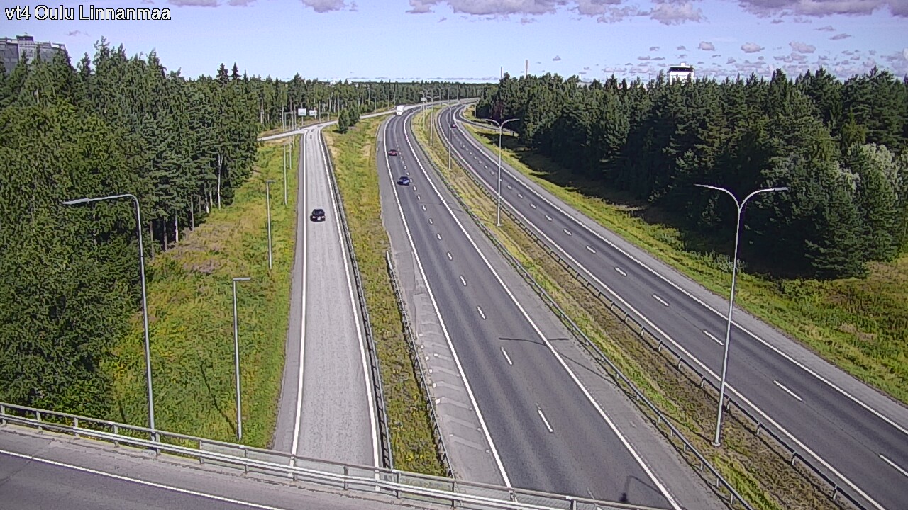 Weather Camera Image Väg 4 Uleåborg, Linnanmaa, Oulu, Pohjois-Pohjanmaa