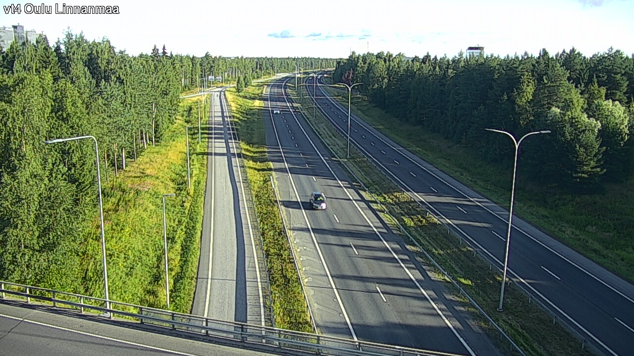 Weather Camera Image Väg 4 Uleåborg, Linnanmaa, Oulu, Pohjois-Pohjanmaa
