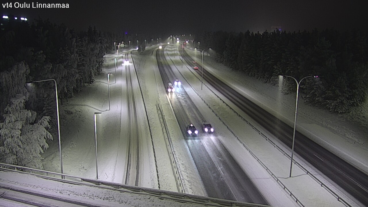 Weather Camera Image Väg 4 Uleåborg, Linnanmaa, Oulu, Pohjois-Pohjanmaa