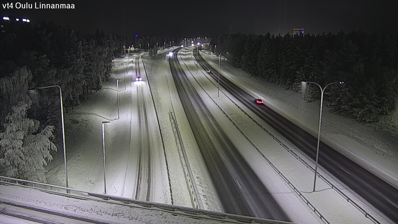 Weather Camera Image Väg 4 Uleåborg, Linnanmaa, Oulu, Pohjois-Pohjanmaa