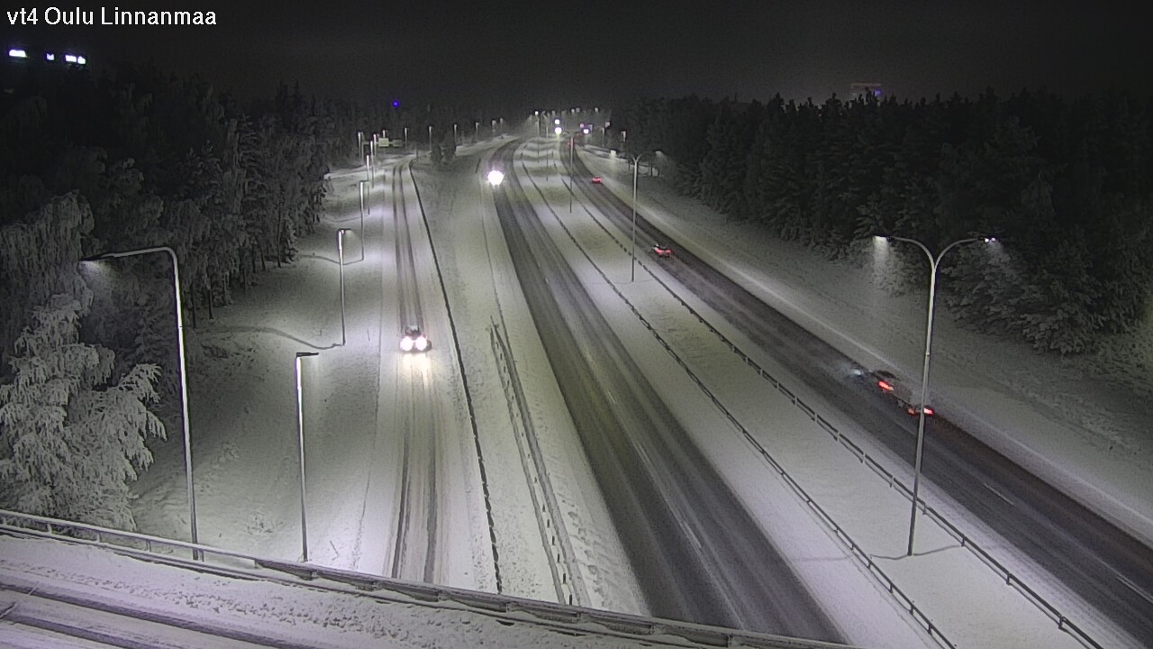 Weather Camera Image Väg 4 Uleåborg, Linnanmaa, Oulu, Pohjois-Pohjanmaa