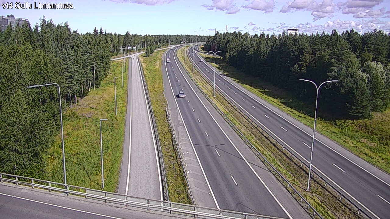 Weather Camera Image Väg 4 Uleåborg, Linnanmaa, Oulu, Pohjois-Pohjanmaa