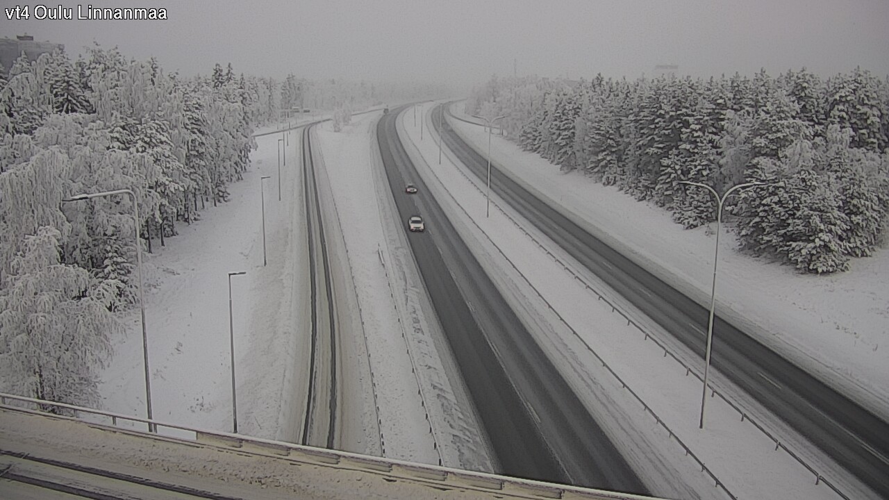 Weather Camera Image Väg 4 Uleåborg, Linnanmaa, Oulu, Pohjois-Pohjanmaa