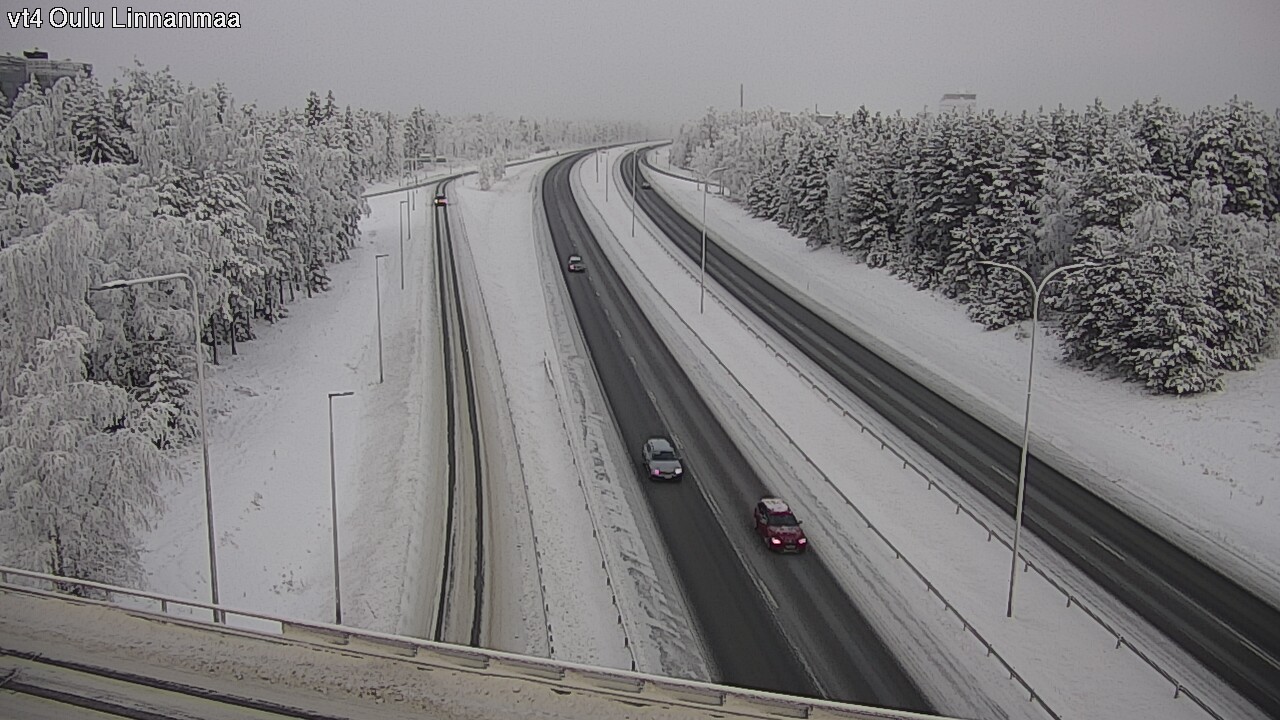 Weather Camera Image Väg 4 Uleåborg, Linnanmaa, Oulu, Pohjois-Pohjanmaa