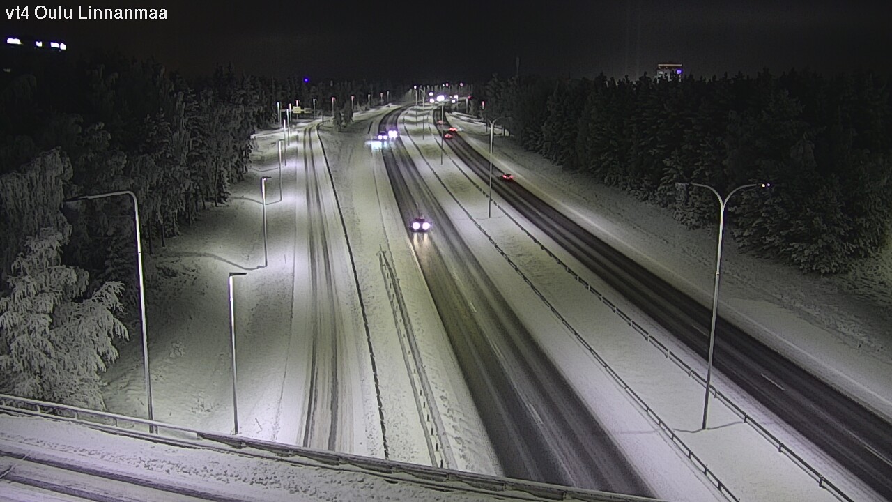 Weather Camera Image Väg 4 Uleåborg, Linnanmaa, Oulu, Pohjois-Pohjanmaa