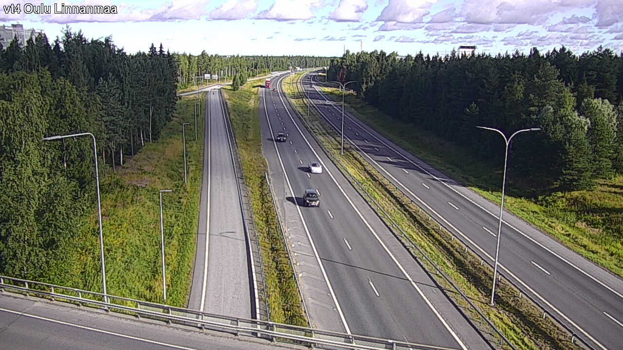 Weather Camera Image Väg 4 Uleåborg, Linnanmaa, Oulu, Pohjois-Pohjanmaa