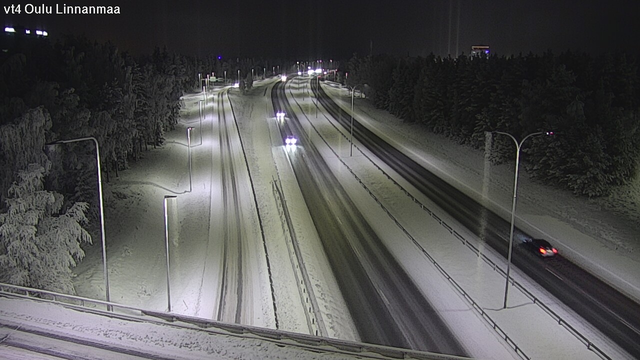 Weather Camera Image Väg 4 Uleåborg, Linnanmaa, Oulu, Pohjois-Pohjanmaa