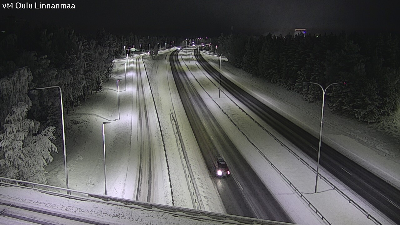 Weather Camera Image Väg 4 Uleåborg, Linnanmaa, Oulu, Pohjois-Pohjanmaa