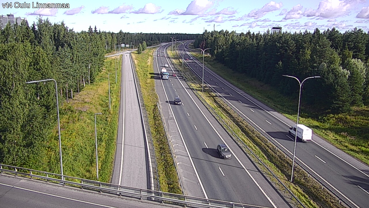Weather Camera Image Väg 4 Uleåborg, Linnanmaa, Oulu, Pohjois-Pohjanmaa