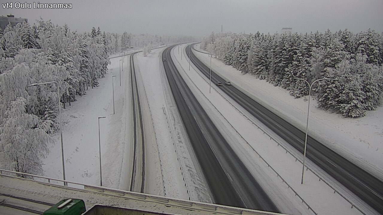 Weather Camera Image Väg 4 Uleåborg, Linnanmaa, Oulu, Pohjois-Pohjanmaa
