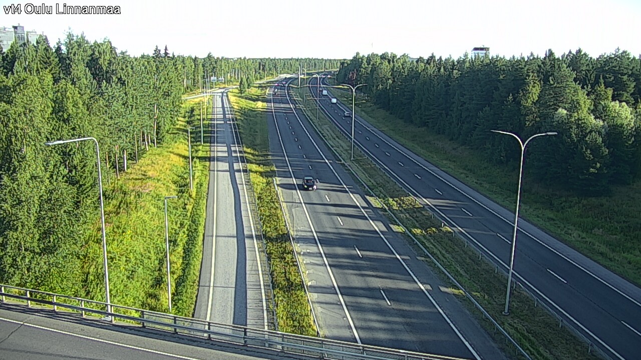Weather Camera Image Väg 4 Uleåborg, Linnanmaa, Oulu, Pohjois-Pohjanmaa