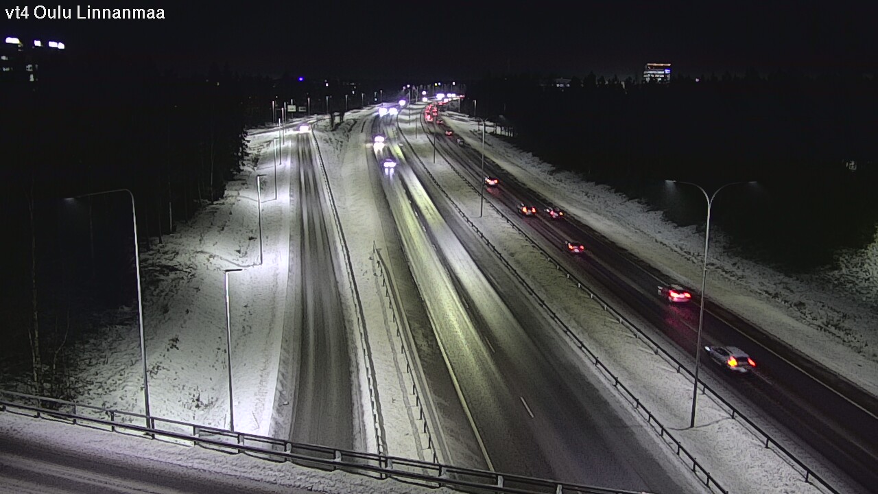 Weather Camera Image Väg 4 Uleåborg, Linnanmaa, Oulu, Pohjois-Pohjanmaa
