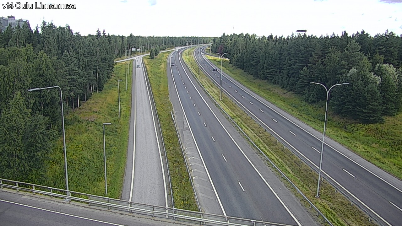 Weather Camera Image Väg 4 Uleåborg, Linnanmaa, Oulu, Pohjois-Pohjanmaa