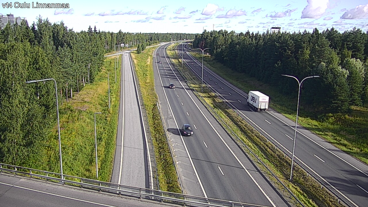 Weather Camera Image Väg 4 Uleåborg, Linnanmaa, Oulu, Pohjois-Pohjanmaa
