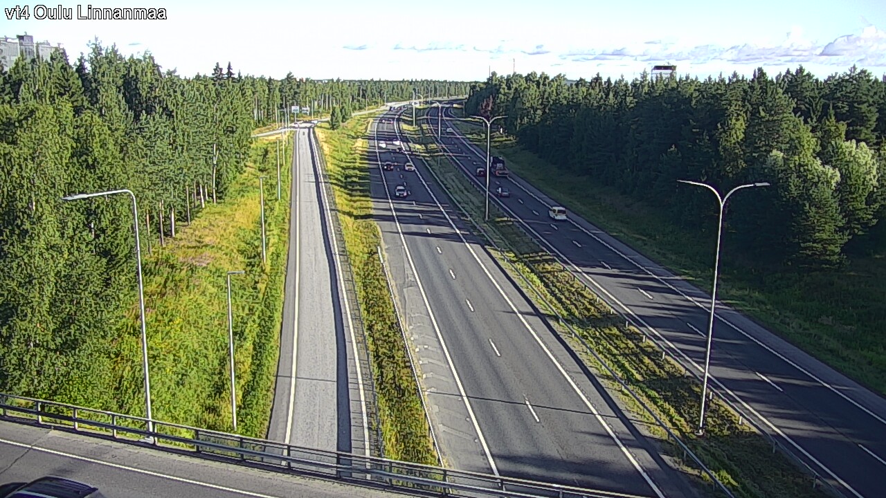 Weather Camera Image Väg 4 Uleåborg, Linnanmaa, Oulu, Pohjois-Pohjanmaa