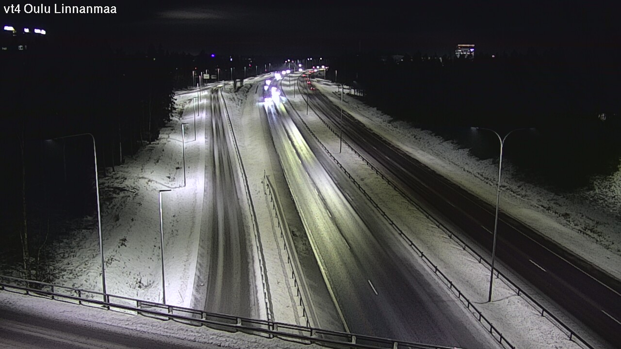 Weather Camera Image Väg 4 Uleåborg, Linnanmaa, Oulu, Pohjois-Pohjanmaa