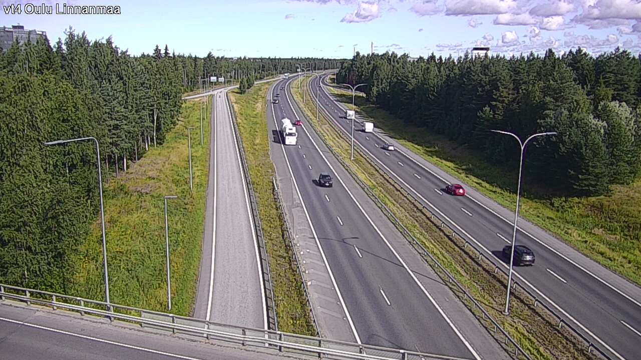 Weather Camera Image Väg 4 Uleåborg, Linnanmaa, Oulu, Pohjois-Pohjanmaa
