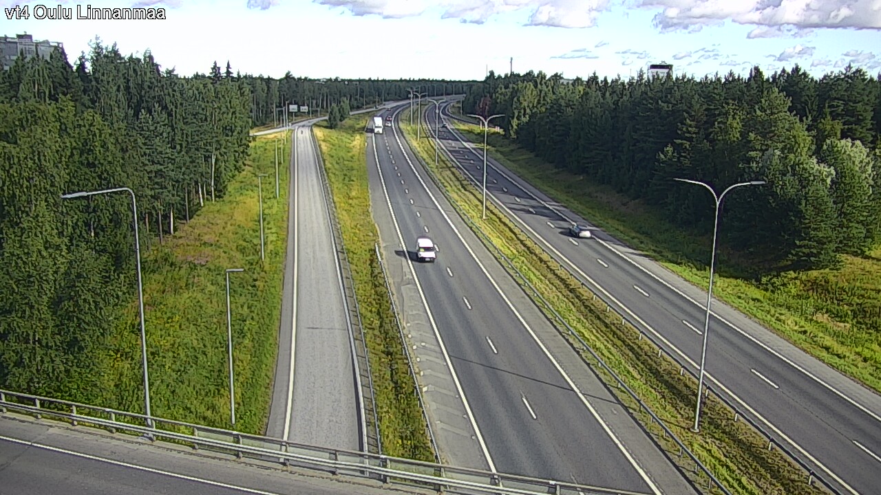 Weather Camera Image Väg 4 Uleåborg, Linnanmaa, Oulu, Pohjois-Pohjanmaa