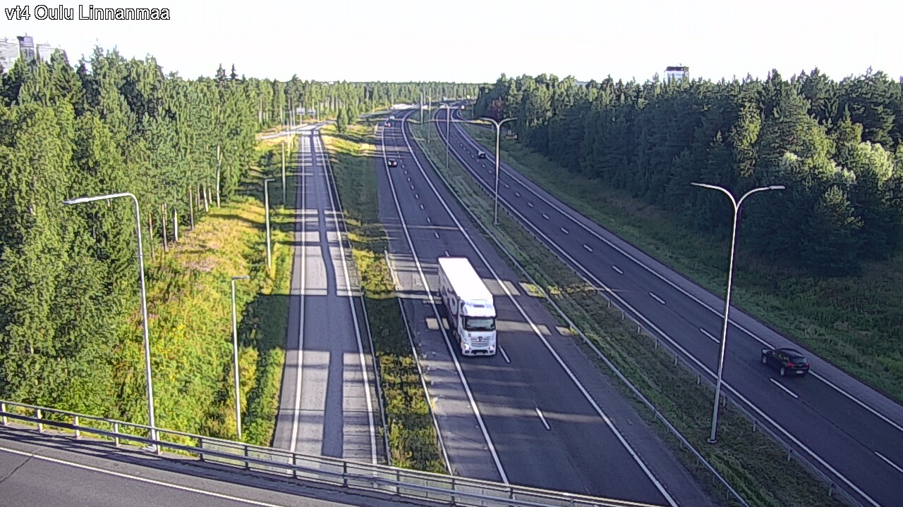 Weather Camera Image Väg 4 Uleåborg, Linnanmaa, Oulu, Pohjois-Pohjanmaa