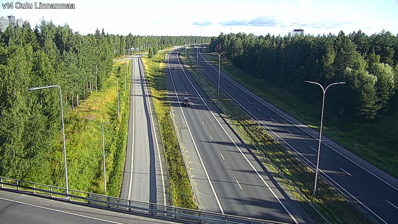 Weather Camera Image Väg 4 Uleåborg, Linnanmaa, Oulu, Pohjois-Pohjanmaa