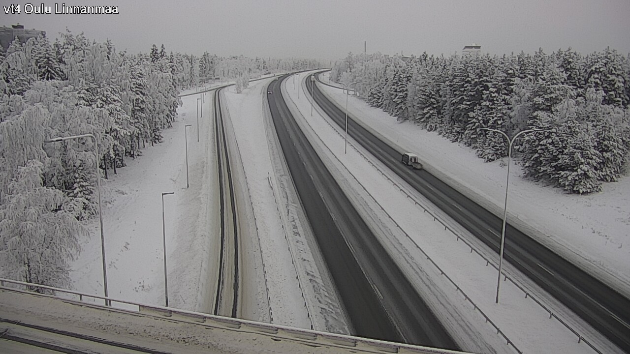 Weather Camera Image Väg 4 Uleåborg, Linnanmaa, Oulu, Pohjois-Pohjanmaa