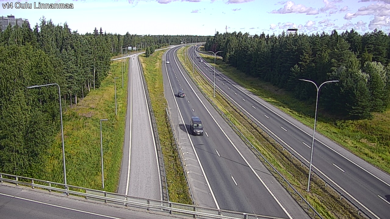Weather Camera Image Väg 4 Uleåborg, Linnanmaa, Oulu, Pohjois-Pohjanmaa