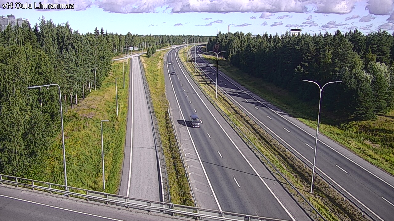 Weather Camera Image Väg 4 Uleåborg, Linnanmaa, Oulu, Pohjois-Pohjanmaa