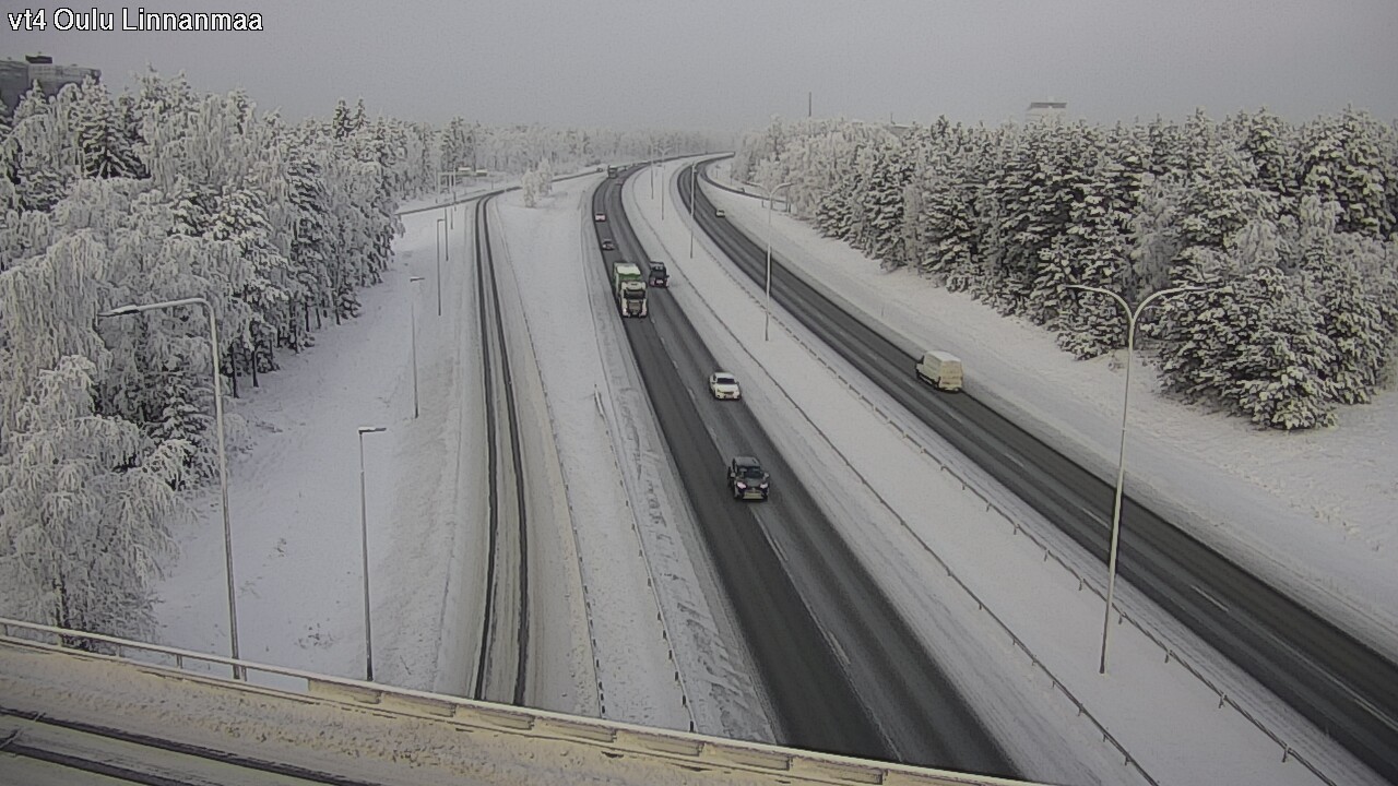 Weather Camera Image Väg 4 Uleåborg, Linnanmaa, Oulu, Pohjois-Pohjanmaa