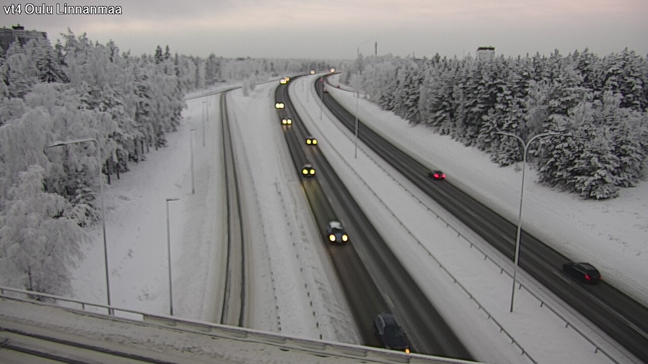 Weather Camera Image Väg 4 Uleåborg, Linnanmaa, Oulu, Pohjois-Pohjanmaa