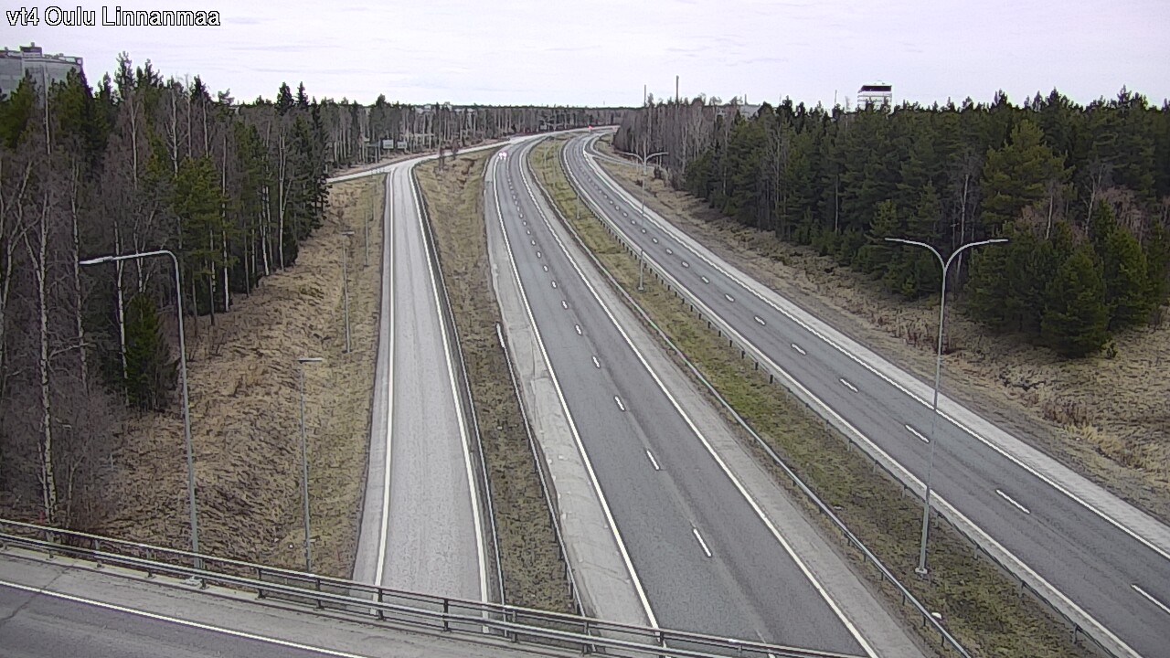Weather Camera Image Väg 4 Uleåborg, Linnanmaa, Oulu, Pohjois-Pohjanmaa
