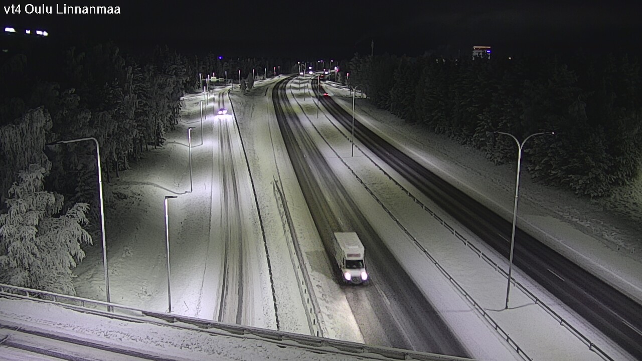Weather Camera Image Väg 4 Uleåborg, Linnanmaa, Oulu, Pohjois-Pohjanmaa