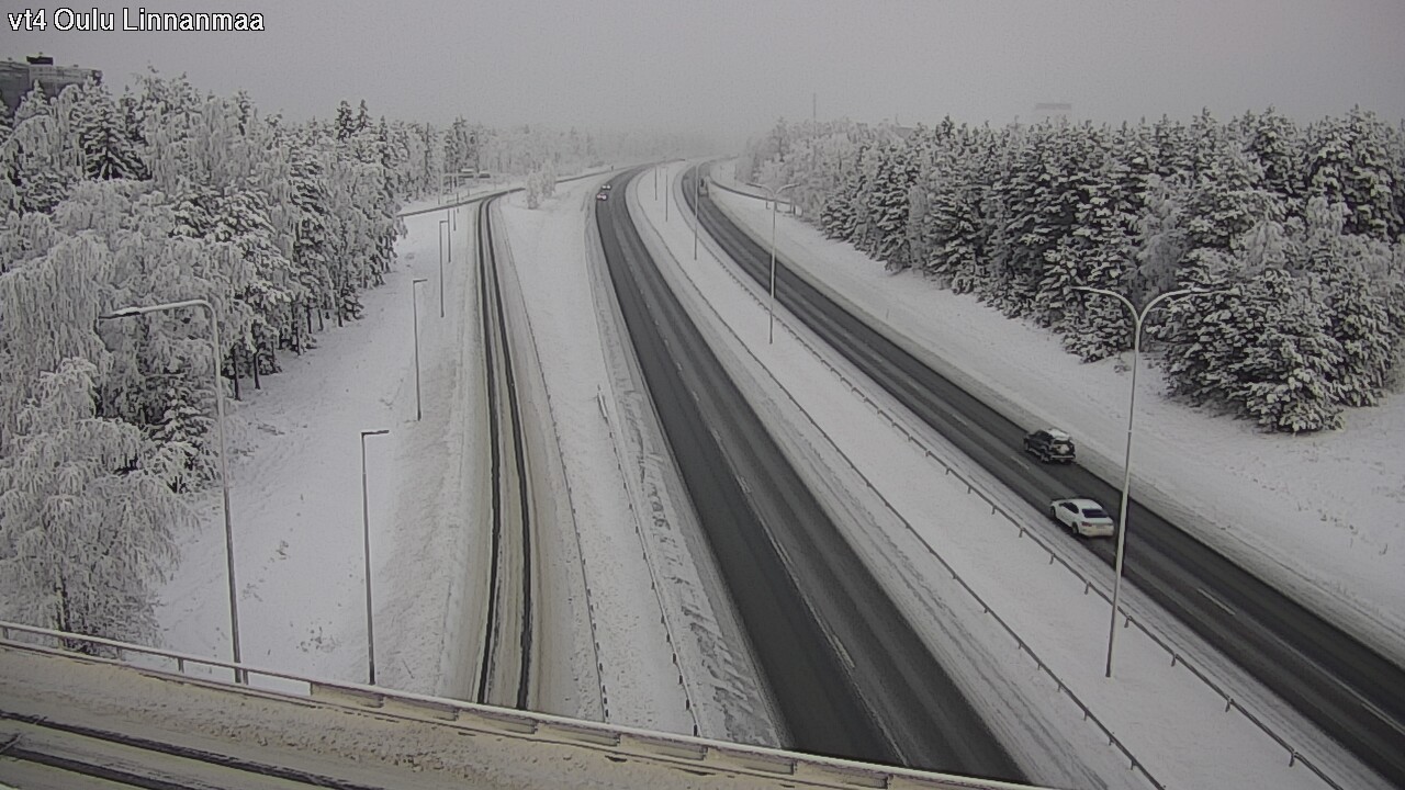 Weather Camera Image Väg 4 Uleåborg, Linnanmaa, Oulu, Pohjois-Pohjanmaa
