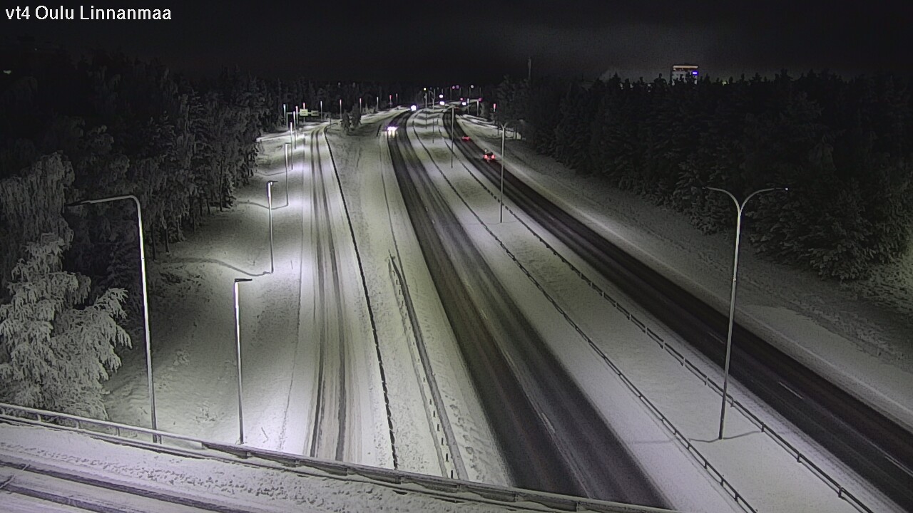 Weather Camera Image Väg 4 Uleåborg, Linnanmaa, Oulu, Pohjois-Pohjanmaa