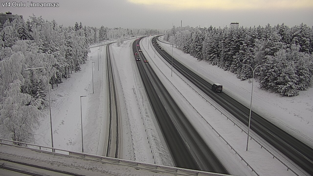 Weather Camera Image Väg 4 Uleåborg, Linnanmaa, Oulu, Pohjois-Pohjanmaa