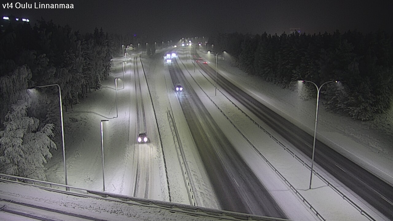 Weather Camera Image Väg 4 Uleåborg, Linnanmaa, Oulu, Pohjois-Pohjanmaa