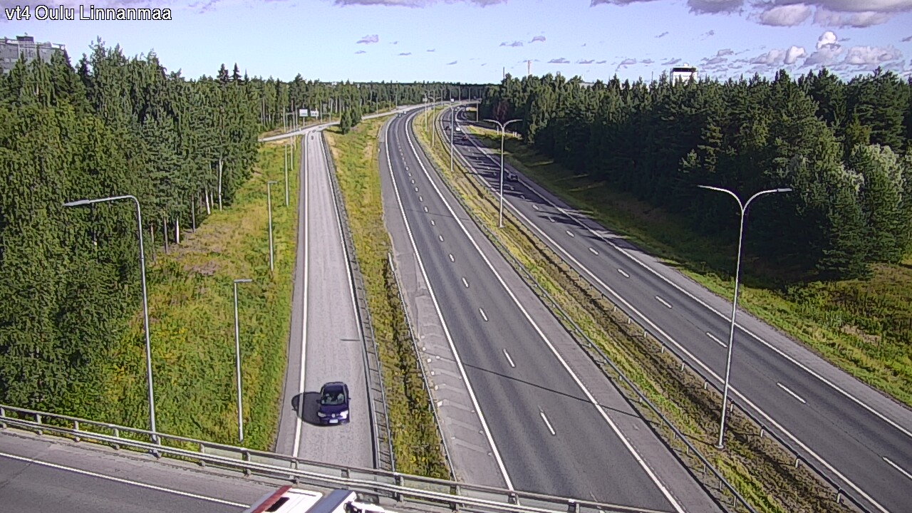Weather Camera Image Väg 4 Uleåborg, Linnanmaa, Oulu, Pohjois-Pohjanmaa