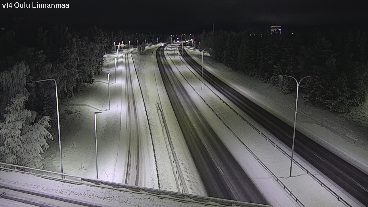 Weather Camera Image Väg 4 Uleåborg, Linnanmaa, Oulu, Pohjois-Pohjanmaa