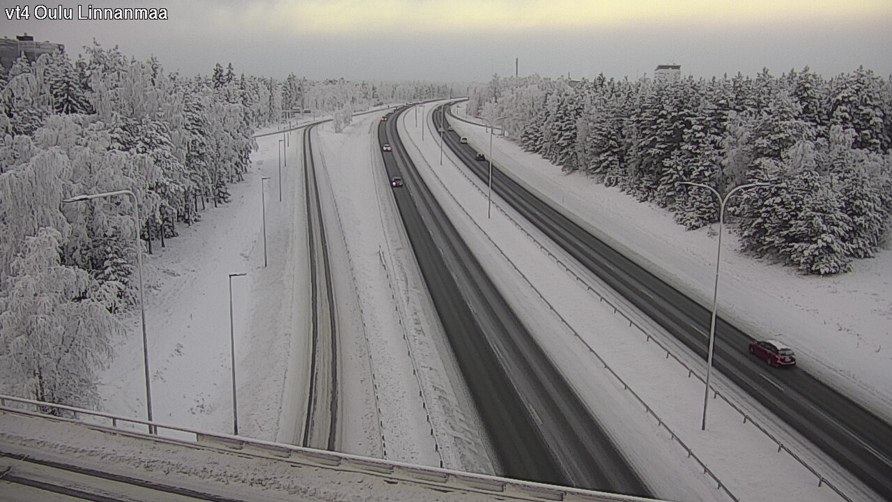 Weather Camera Image Väg 4 Uleåborg, Linnanmaa, Oulu, Pohjois-Pohjanmaa